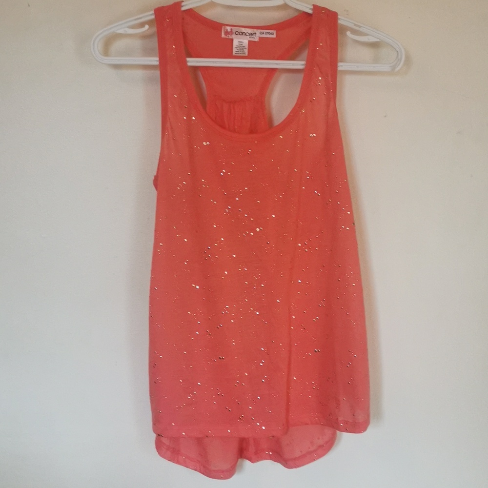 Orange/peach/coral tank top
